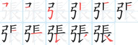 張 字